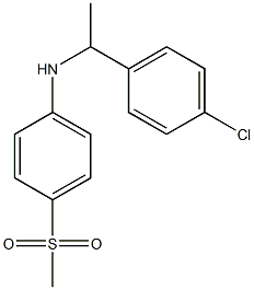 N-[1-(4-chlorophenyl)ethyl]-4-methanesulfonylaniline Struktur