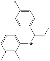 N-[1-(4-chlorophenyl)propyl]-2,3-dimethylaniline Struktur