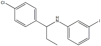 N-[1-(4-chlorophenyl)propyl]-3-iodoaniline Struktur