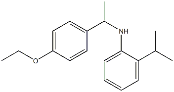 N-[1-(4-ethoxyphenyl)ethyl]-2-(propan-2-yl)aniline Struktur