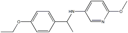 N-[1-(4-ethoxyphenyl)ethyl]-6-methoxypyridin-3-amine Struktur