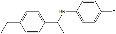 N-[1-(4-ethylphenyl)ethyl]-4-fluoroaniline Struktur