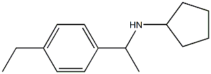 N-[1-(4-ethylphenyl)ethyl]cyclopentanamine Struktur