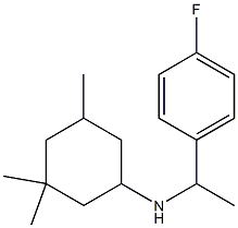 N-[1-(4-fluorophenyl)ethyl]-3,3,5-trimethylcyclohexan-1-amine Struktur