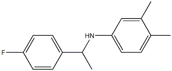 N-[1-(4-fluorophenyl)ethyl]-3,4-dimethylaniline Struktur