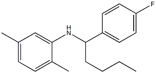 N-[1-(4-fluorophenyl)pentyl]-2,5-dimethylaniline Struktur