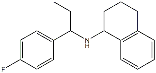 N-[1-(4-fluorophenyl)propyl]-1,2,3,4-tetrahydronaphthalen-1-amine Struktur