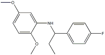 N-[1-(4-fluorophenyl)propyl]-2,5-dimethoxyaniline Struktur