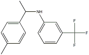 N-[1-(4-methylphenyl)ethyl]-3-(trifluoromethyl)aniline Struktur