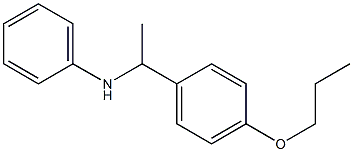 N-[1-(4-propoxyphenyl)ethyl]aniline Struktur