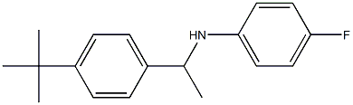 N-[1-(4-tert-butylphenyl)ethyl]-4-fluoroaniline Struktur