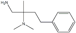 N-[1-(aminomethyl)-1-methyl-3-phenylpropyl]-N,N-dimethylamine Struktur