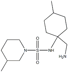 N-[1-(aminomethyl)-4-methylcyclohexyl]-3-methylpiperidine-1-sulfonamide Struktur