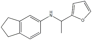 N-[1-(furan-2-yl)ethyl]-2,3-dihydro-1H-inden-5-amine Struktur