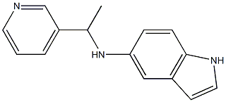 N-[1-(pyridin-3-yl)ethyl]-1H-indol-5-amine Struktur