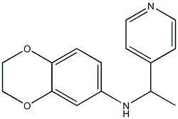 N-[1-(pyridin-4-yl)ethyl]-2,3-dihydro-1,4-benzodioxin-6-amine Struktur