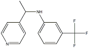 N-[1-(pyridin-4-yl)ethyl]-3-(trifluoromethyl)aniline Struktur