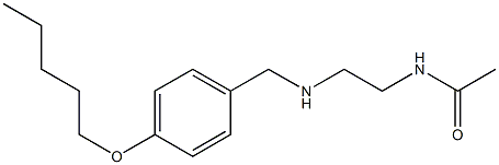 N-[2-({[4-(pentyloxy)phenyl]methyl}amino)ethyl]acetamide Struktur