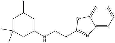 N-[2-(1,3-benzothiazol-2-yl)ethyl]-3,3,5-trimethylcyclohexan-1-amine Struktur