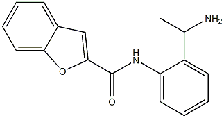 N-[2-(1-aminoethyl)phenyl]-1-benzofuran-2-carboxamide Struktur