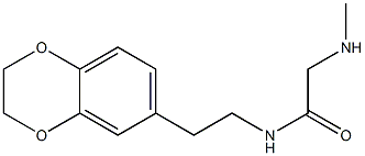 N-[2-(2,3-dihydro-1,4-benzodioxin-6-yl)ethyl]-2-(methylamino)acetamide Struktur