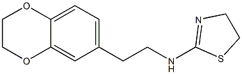 N-[2-(2,3-dihydro-1,4-benzodioxin-6-yl)ethyl]-4,5-dihydro-1,3-thiazol-2-amine Struktur