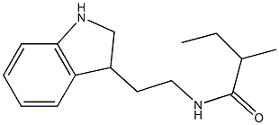 N-[2-(2,3-dihydro-1H-indol-3-yl)ethyl]-2-methylbutanamide Struktur