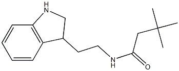 N-[2-(2,3-dihydro-1H-indol-3-yl)ethyl]-3,3-dimethylbutanamide Struktur