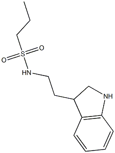 N-[2-(2,3-dihydro-1H-indol-3-yl)ethyl]propane-1-sulfonamide Struktur