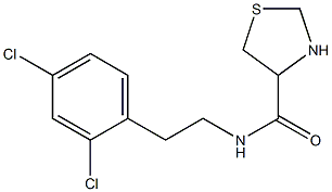 N-[2-(2,4-dichlorophenyl)ethyl]-1,3-thiazolidine-4-carboxamide Struktur