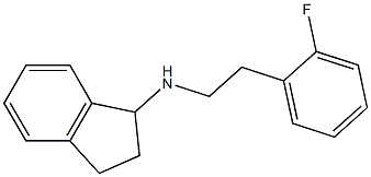 N-[2-(2-fluorophenyl)ethyl]-2,3-dihydro-1H-inden-1-amine Struktur