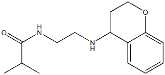 N-[2-(3,4-dihydro-2H-1-benzopyran-4-ylamino)ethyl]-2-methylpropanamide Struktur