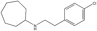 N-[2-(4-chlorophenyl)ethyl]cycloheptanamine Struktur