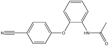 N-[2-(4-cyanophenoxy)phenyl]acetamide Struktur