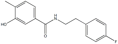 N-[2-(4-fluorophenyl)ethyl]-3-hydroxy-4-methylbenzamide Struktur