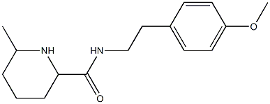 N-[2-(4-methoxyphenyl)ethyl]-6-methylpiperidine-2-carboxamide Struktur