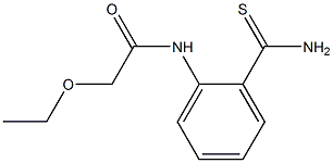 N-[2-(aminocarbonothioyl)phenyl]-2-ethoxyacetamide Struktur