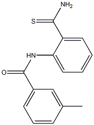 N-[2-(aminocarbonothioyl)phenyl]-3-methylbenzamide Struktur