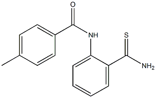 N-[2-(aminocarbonothioyl)phenyl]-4-methylbenzamide Struktur