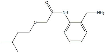 N-[2-(aminomethyl)phenyl]-2-(3-methylbutoxy)acetamide Struktur