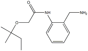 N-[2-(aminomethyl)phenyl]-2-[(2-methylbutan-2-yl)oxy]acetamide Struktur