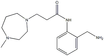 N-[2-(aminomethyl)phenyl]-3-(4-methyl-1,4-diazepan-1-yl)propanamide Struktur