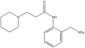 N-[2-(aminomethyl)phenyl]-3-piperidin-1-ylpropanamide Struktur