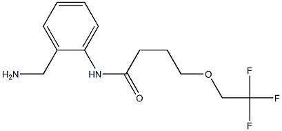 N-[2-(aminomethyl)phenyl]-4-(2,2,2-trifluoroethoxy)butanamide Struktur