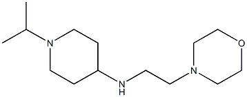 N-[2-(morpholin-4-yl)ethyl]-1-(propan-2-yl)piperidin-4-amine Struktur