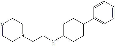 N-[2-(morpholin-4-yl)ethyl]-4-phenylcyclohexan-1-amine Struktur