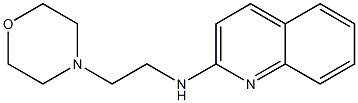 N-[2-(morpholin-4-yl)ethyl]quinolin-2-amine Struktur