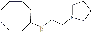 N-[2-(pyrrolidin-1-yl)ethyl]cyclooctanamine Struktur