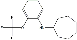 N-[2-(trifluoromethoxy)phenyl]cycloheptanamine Struktur