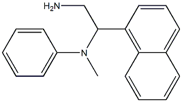 N-[2-amino-1-(naphthalen-1-yl)ethyl]-N-methylaniline Struktur